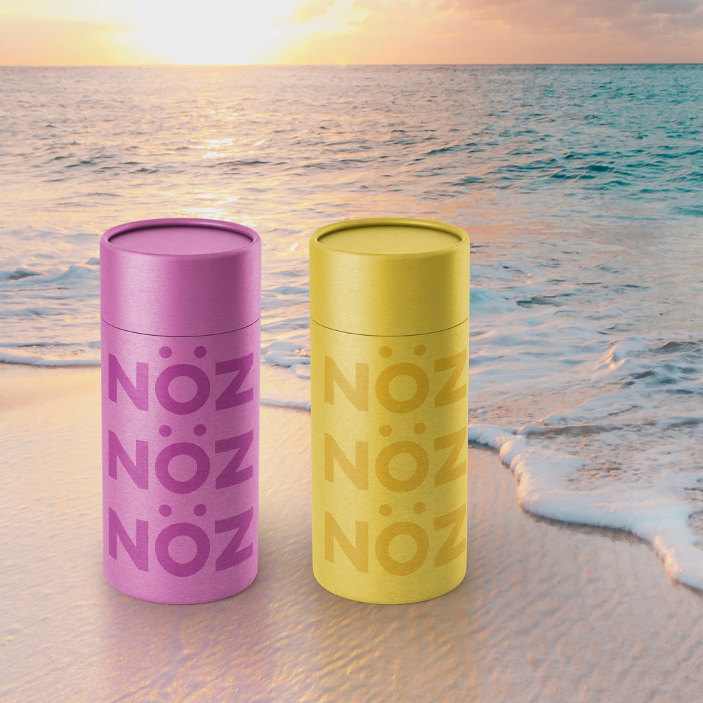 Perrfect Purrple  and YOLO Yell-o vegan, reef safe sunscreens